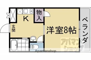 ツインホースII【401号室】の間取り