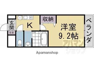 ネオパレス亀岡【606号室】の間取り