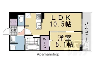 クレリア【201号室】の間取り