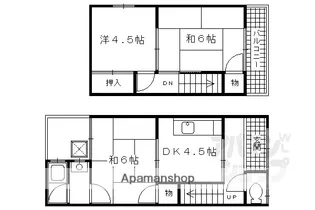 京都府乙訓郡大山崎町字大山崎小字永福寺【一戸建】の間取り