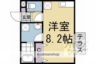 ヴァンキャトル【101号室】の間取り