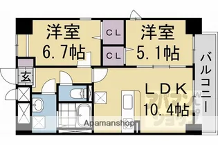 シエラコート【701号室】の間取り