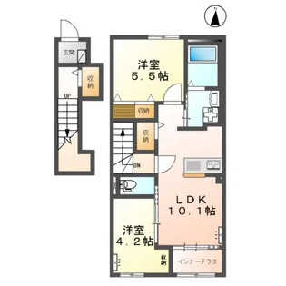 リントゥコト【2階】の間取り