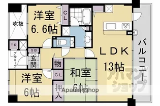 ファミール常盤音戸町レジデンスヒル【309号室】の間取り