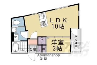 「CANVAS KATSURA」【1階】の間取り