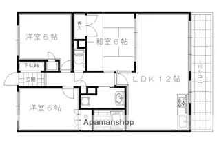 ネバーランド西京極【602号室】の間取り