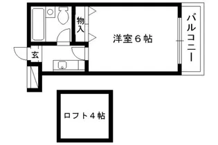 1Kの間取り画像