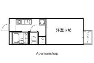 LA BELLE EQUIPE【C-207号室】の間取り