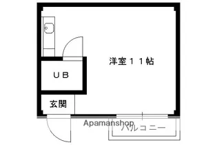 ハピネス向日【301号室】の間取り