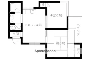 メゾンド戸倉【305号室】の間取り