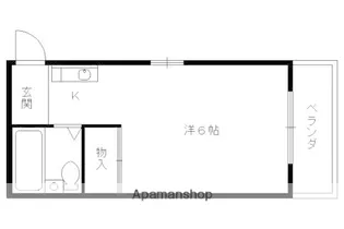 コーポ曙【302号室】の間取り