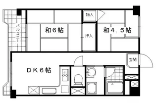 京都四条グランドハイツ【11階】の間取り