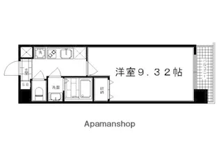 パルティール西院【807号室】の間取り