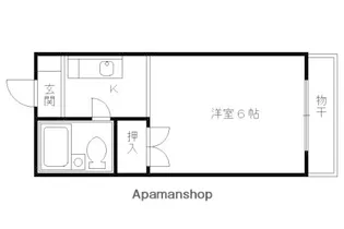 鳴滝ハウス【12号室】の間取り