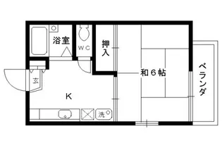 ヴィラホワイト【103号室】の間取り