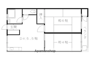 藤岡マンション【405号室】の間取り