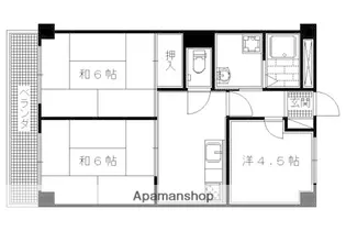 桂フォーラム【307号室】の間取り