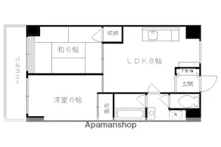 嵐山ショコラ【302号室】の間取り