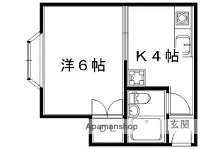 メイプル【2C号室】の間取り