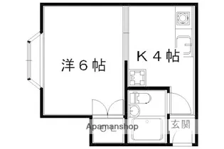 メイプル【2B号室】の間取り
