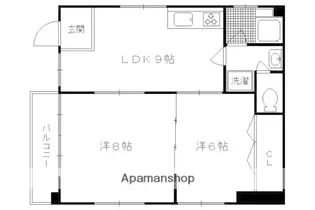 ソーレIV【202号室】の間取り