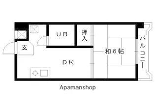 コキンマンション【6階】の間取り