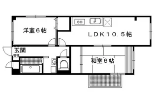 ドエル・梅の宮館【5階】の間取り