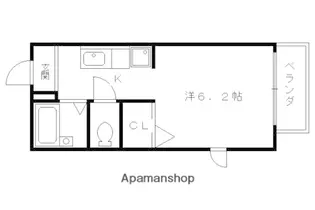 ジュノア神足【205号室】の間取り