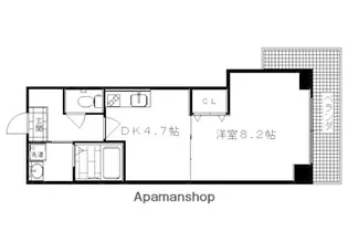 セラヴィ新丸太町【501号室】の間取り