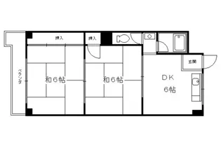 シャトー葛野【302号室】の間取り