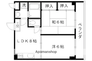 2LDKの間取り画像