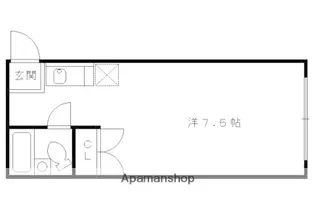 ルミナス桂【102号室】の間取り