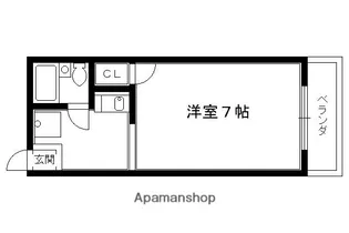 ユニメント桂華【2階】の間取り