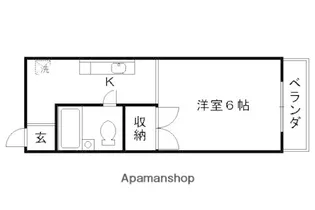 アイビープレイス嵐山【4A号室】の間取り