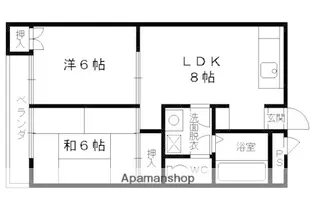 アビタシオン一愛【202号室】の間取り