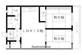 ドムール桂【203号室】の間取り
