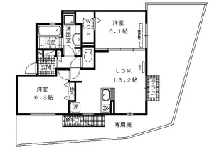 コリーナ島坂【1階】の間取り