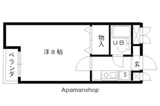 ヴィラサンシルク西大路【301号室】の間取り