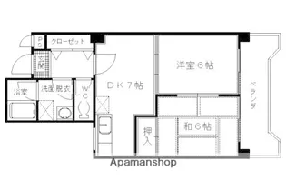 スペイシャス桂【308号室】の間取り