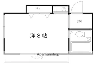 フロールさがの【201号室】の間取り