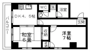 ロイヤルコーポ【413号室】の間取り