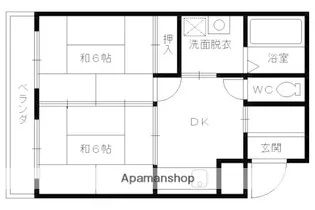 ラトゥール広沢【102号室】の間取り