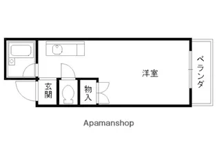 サンピア宇多野【103号室】の間取り