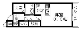 アンジュ西京極【302号室】の間取り