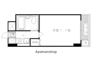 シャレー西京極【203号室】の間取り