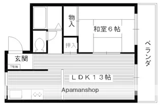 ショウエイハウス【203号室】の間取り