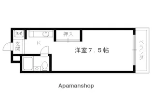ヴィラトリアン【206号室】の間取り