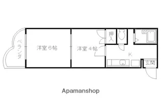 シャトル新御池【505号室】の間取り