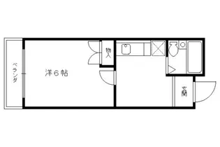 サンサーラ嵯峨野【204号室】の間取り