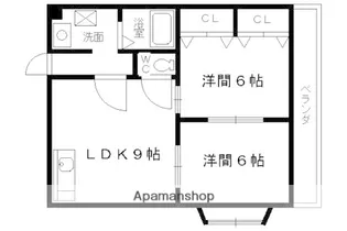 ヴェルナ西京極【405号室】の間取り